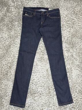 Diesel Women Skinzee-Low 0813C Super Slim Skinny Low Waist Jeans Size W29XL30